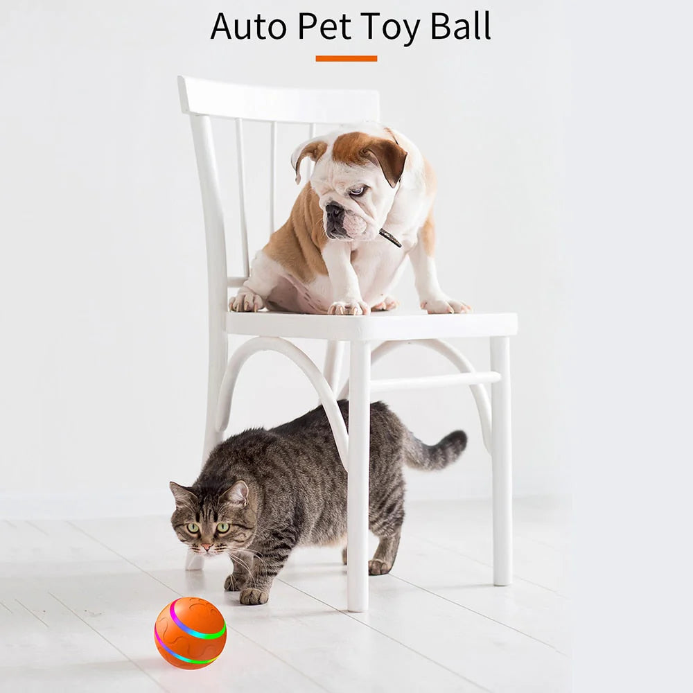 Pet Dog Cat Smart Toys Automatic Rolling Ball Electric Interactive