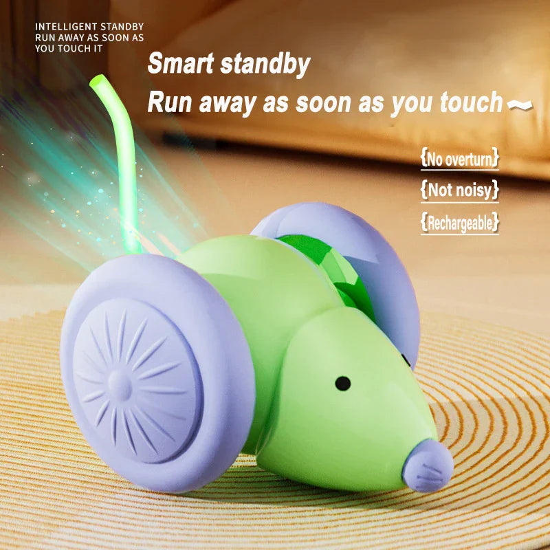 Interactieve Elektrische Kattenmuis – USB Oplaadbaar, Bpa-Vrij