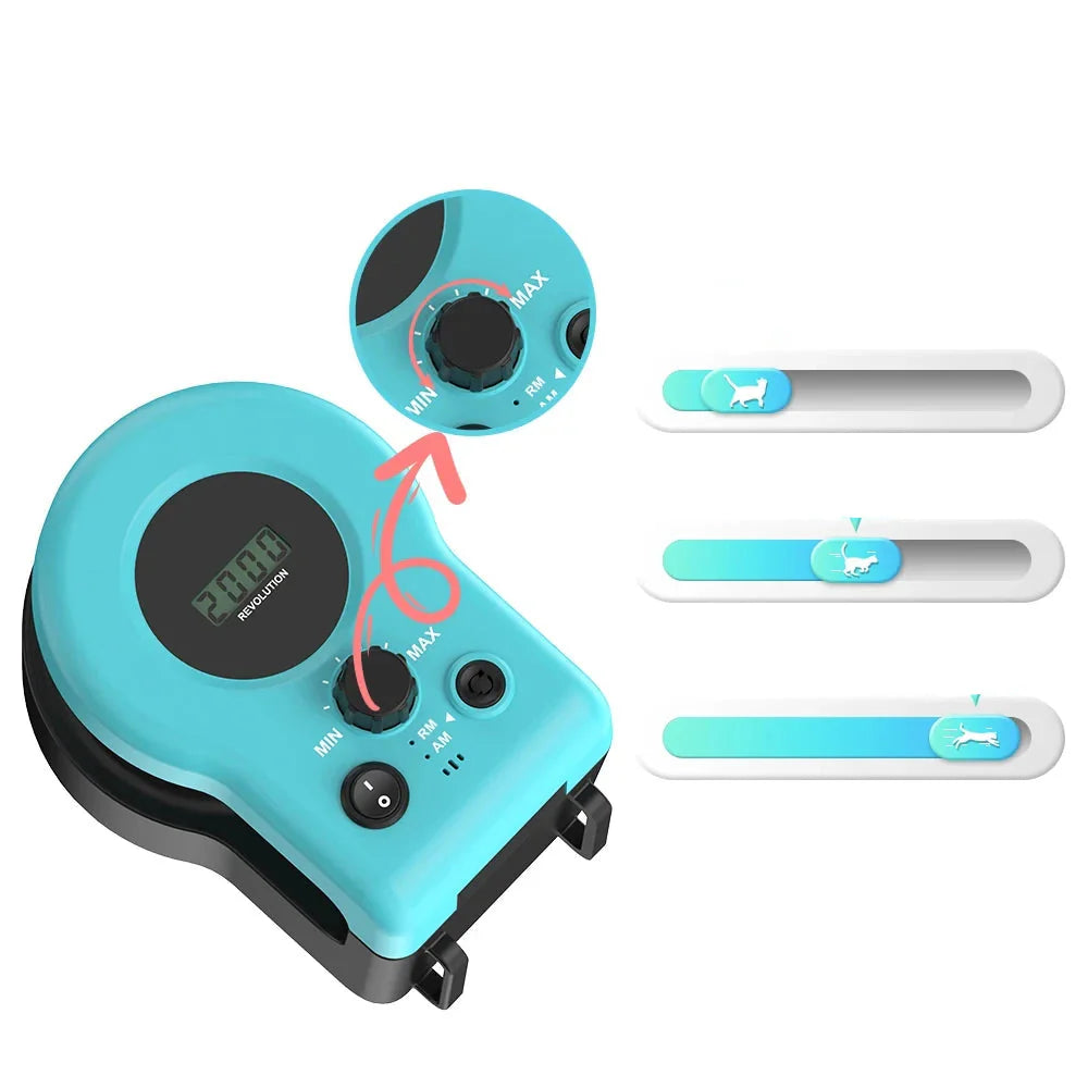 Interactive Cat Toy with Adjustable Speed and Realistic Mouse Sounds – Automatic Cat Exercise Wheel for Indoor Play