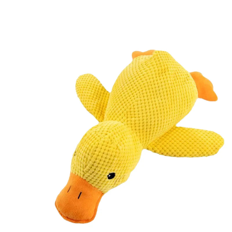 Cross-Border Dog Toys Vocal Bite Resistant Plush Toys Pet Supplies Toys Can'T Bite Bad Sleeping Doll Little Yellow Duck