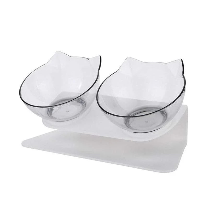 Pet Bowls Feeders Tilted Elevated Cat for Food Water