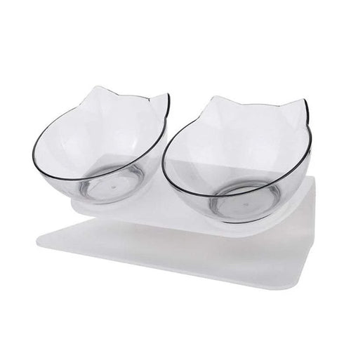 Pet Bowls Feeders Tilted Elevated Cat for Food Water