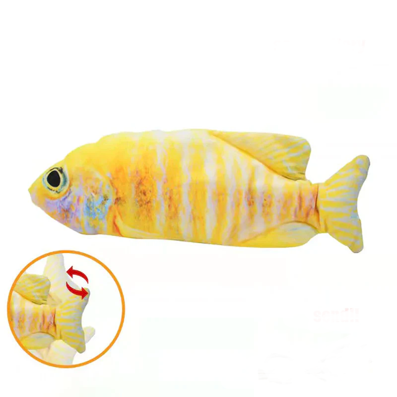 Rechargeable Fish Cat Toy with Catnip