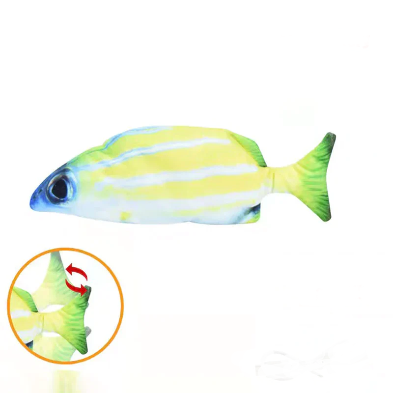Rechargeable Fish Cat Toy with Catnip