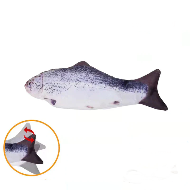 Rechargeable Fish Cat Toy with Catnip