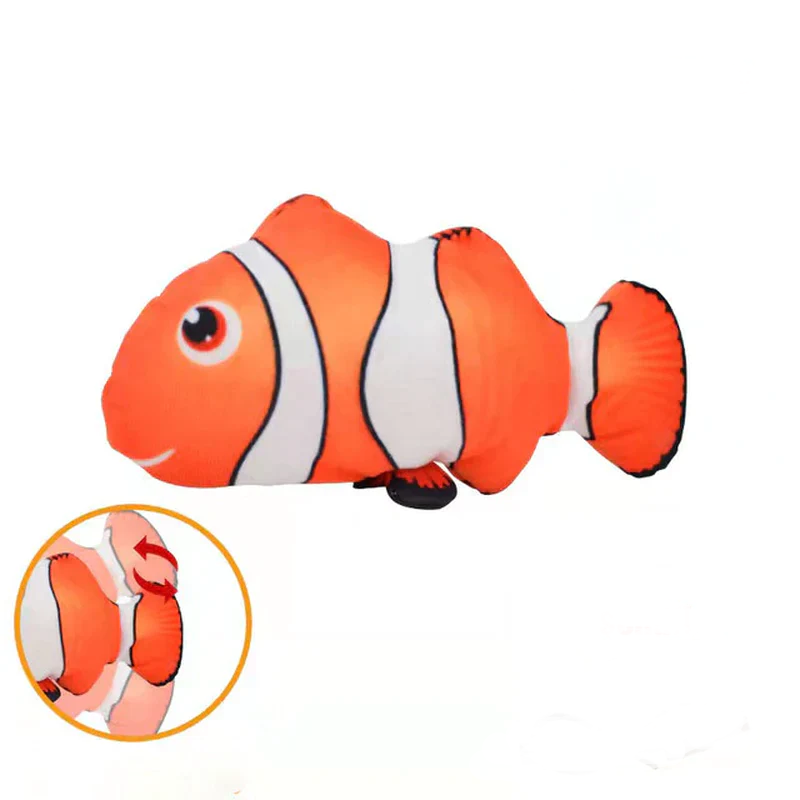 Rechargeable Fish Cat Toy with Catnip