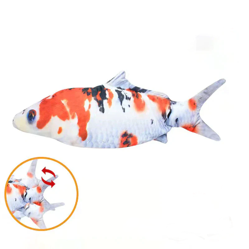 Rechargeable Fish Cat Toy with Catnip