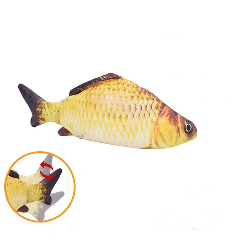 Rechargeable Fish Cat Toy with Catnip