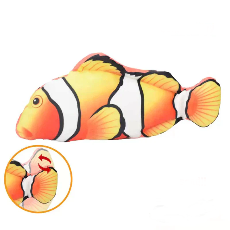 Rechargeable Fish Cat Toy with Catnip