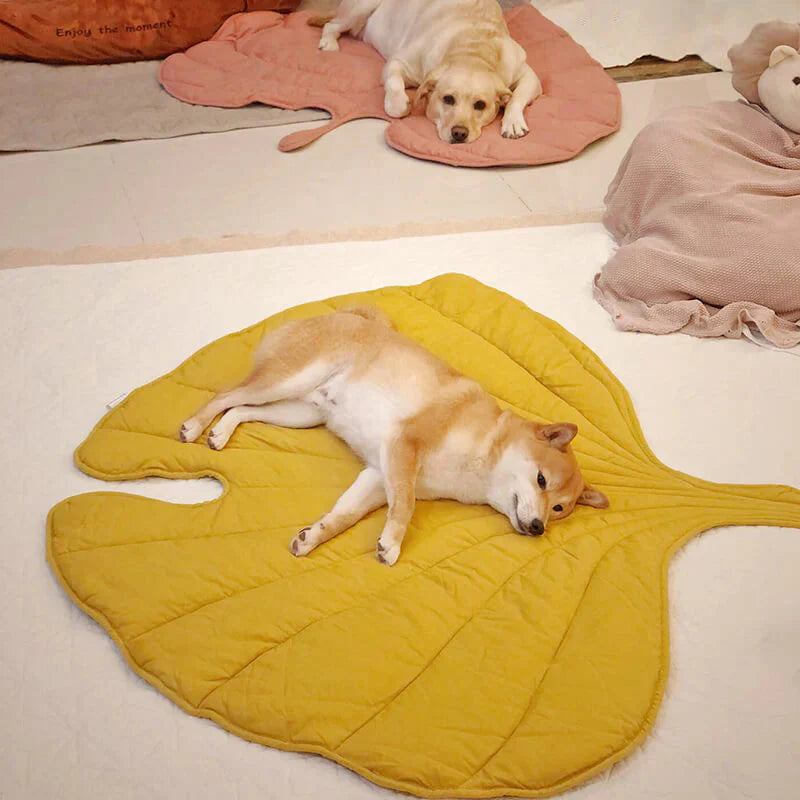 Leaf Shape Dog Blanket – Soft, Durable Pet Mat for Cozy Comfort and All Sizes – Machine Washable