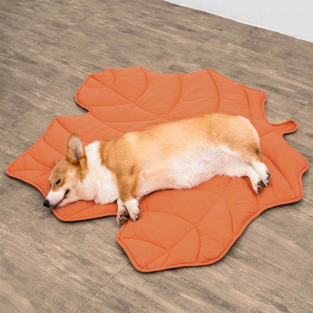 Leaf Shape Dog Blanket – Soft, Durable Pet Mat for Cozy Comfort and All Sizes – Machine Washable