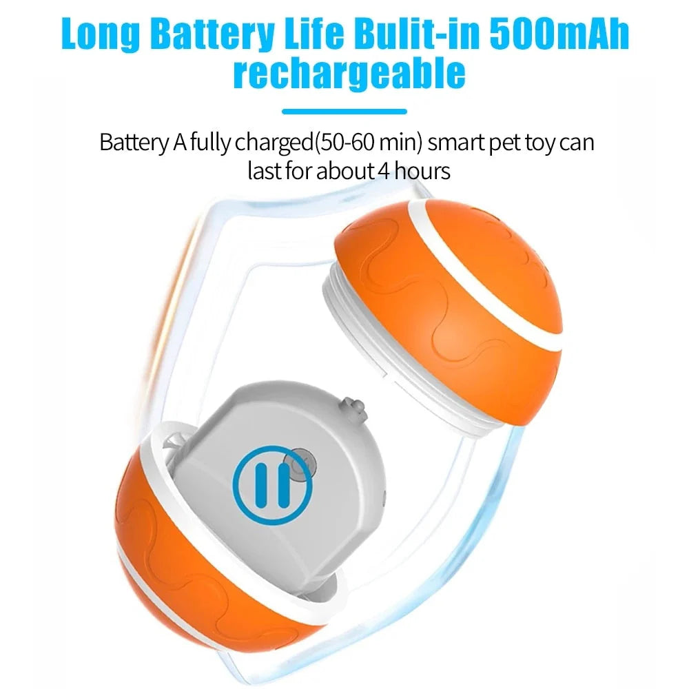 Pet Dog Cat Smart Toys Automatic Rolling Ball Electric Interactive